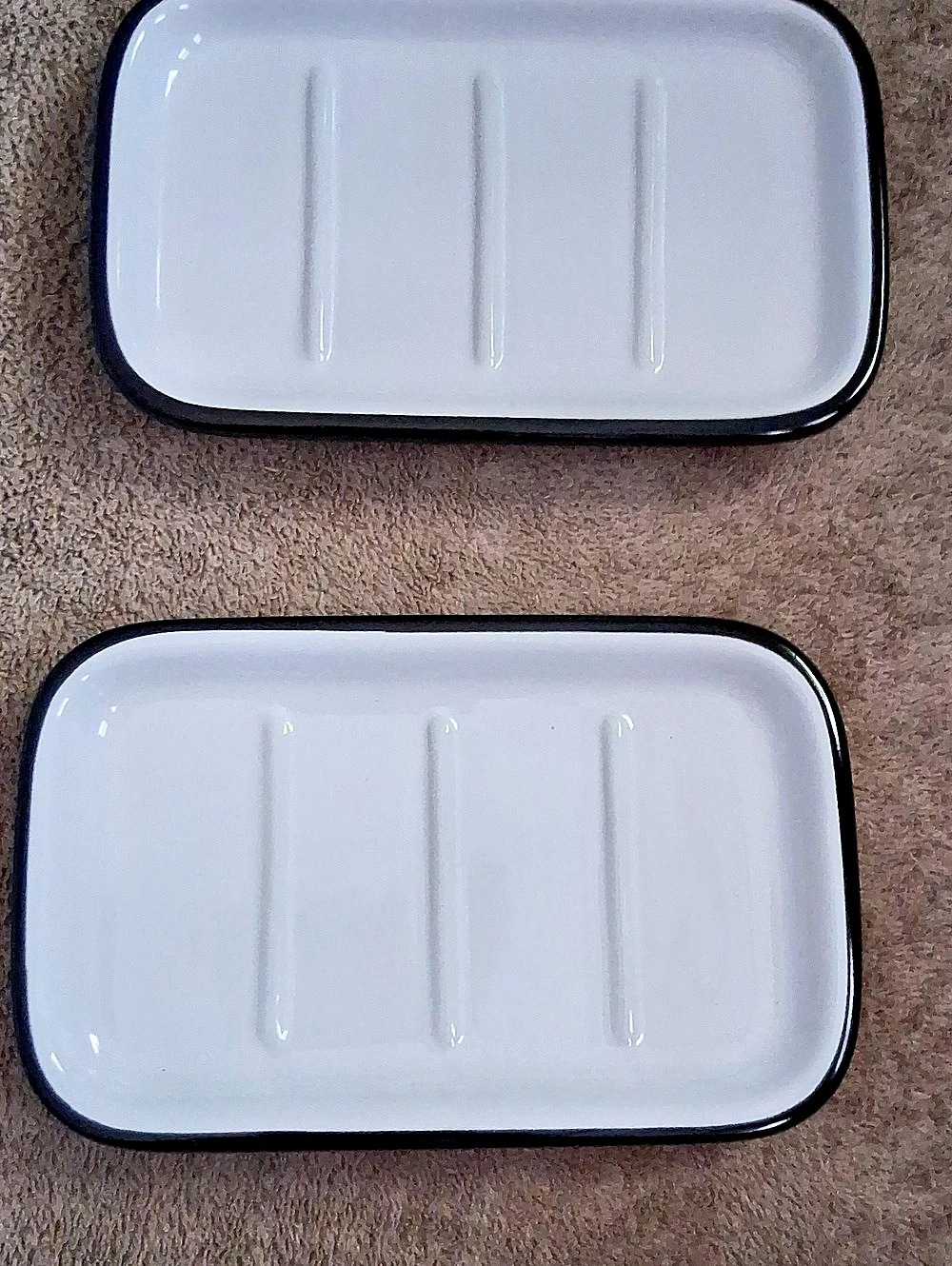 Hearth & Hand with Magnolia Stoneware Soap Dish White & Black